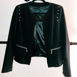 Forever 21 black blazer with studs - Size Small